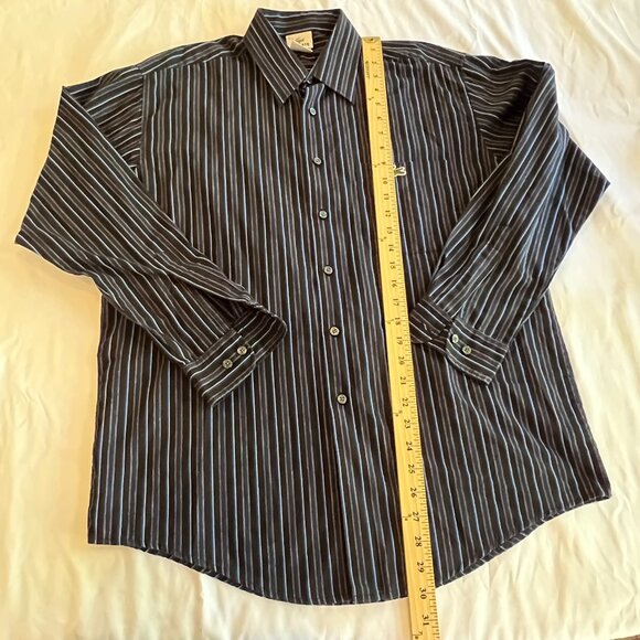 Lacoste Button Shirt Mens 5 Large Croc Logo Pocket Striped Classic Preppy - Picture 7 of 9
